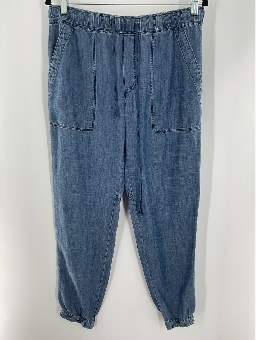 Sanctuary Women’s Medium Lounge Pants Elastic Waist And Ankle Blue 131